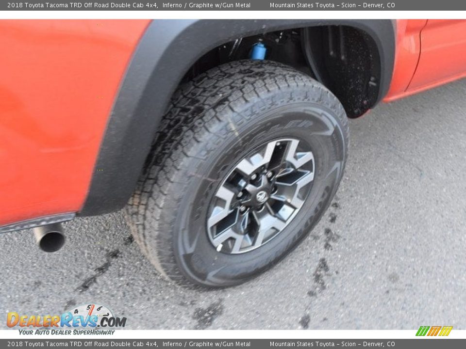2018 Toyota Tacoma TRD Off Road Double Cab 4x4 Inferno / Graphite w/Gun Metal Photo #34