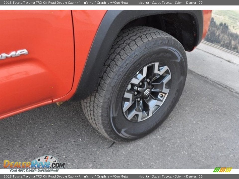 2018 Toyota Tacoma TRD Off Road Double Cab 4x4 Inferno / Graphite w/Gun Metal Photo #35