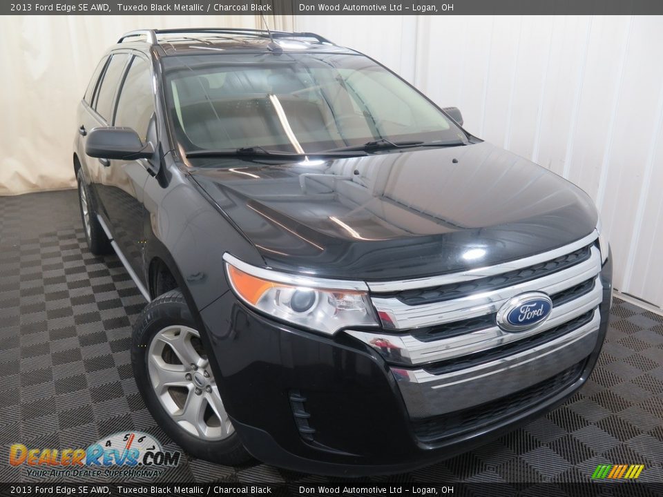 2013 Ford Edge SE AWD Tuxedo Black Metallic / Charcoal Black Photo #2