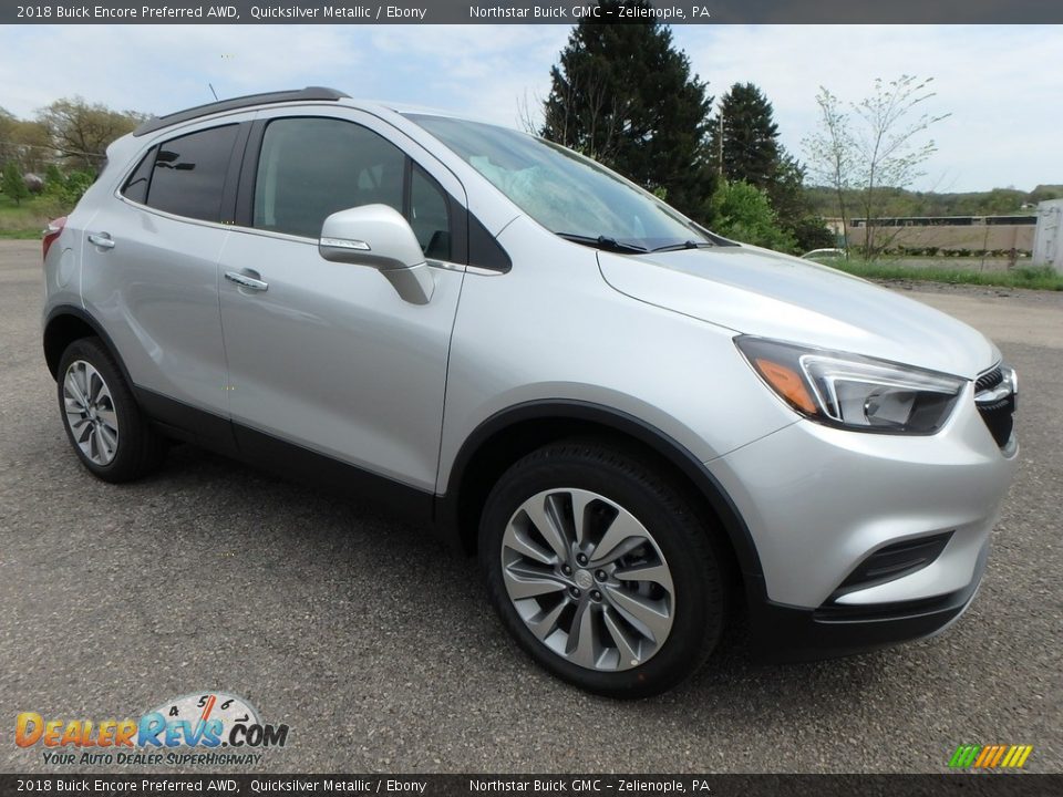 2018 Buick Encore Preferred AWD Quicksilver Metallic / Ebony Photo #3