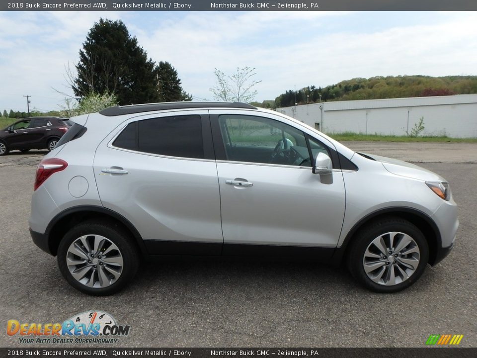 2018 Buick Encore Preferred AWD Quicksilver Metallic / Ebony Photo #4