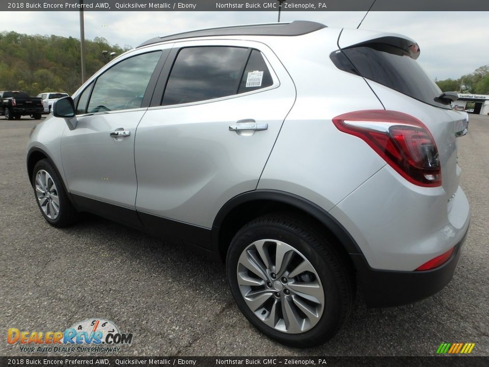 2018 Buick Encore Preferred AWD Quicksilver Metallic / Ebony Photo #8
