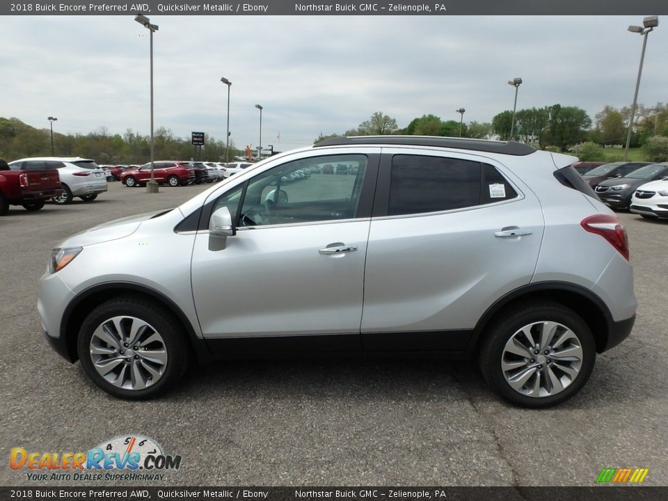 2018 Buick Encore Preferred AWD Quicksilver Metallic / Ebony Photo #9