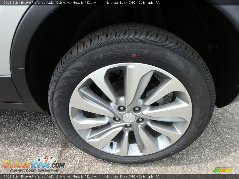 2018 Buick Encore Preferred AWD Quicksilver Metallic / Ebony Photo #10