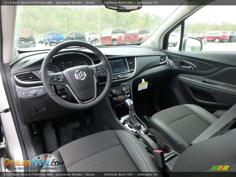 2018 Buick Encore Preferred AWD Quicksilver Metallic / Ebony Photo #13