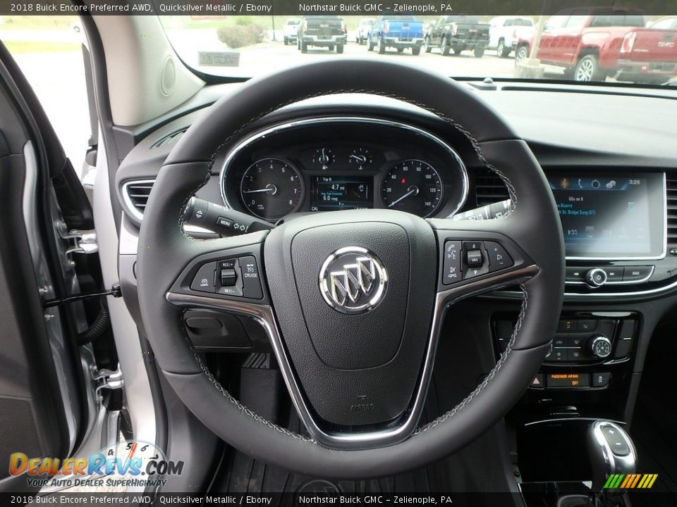 2018 Buick Encore Preferred AWD Quicksilver Metallic / Ebony Photo #17