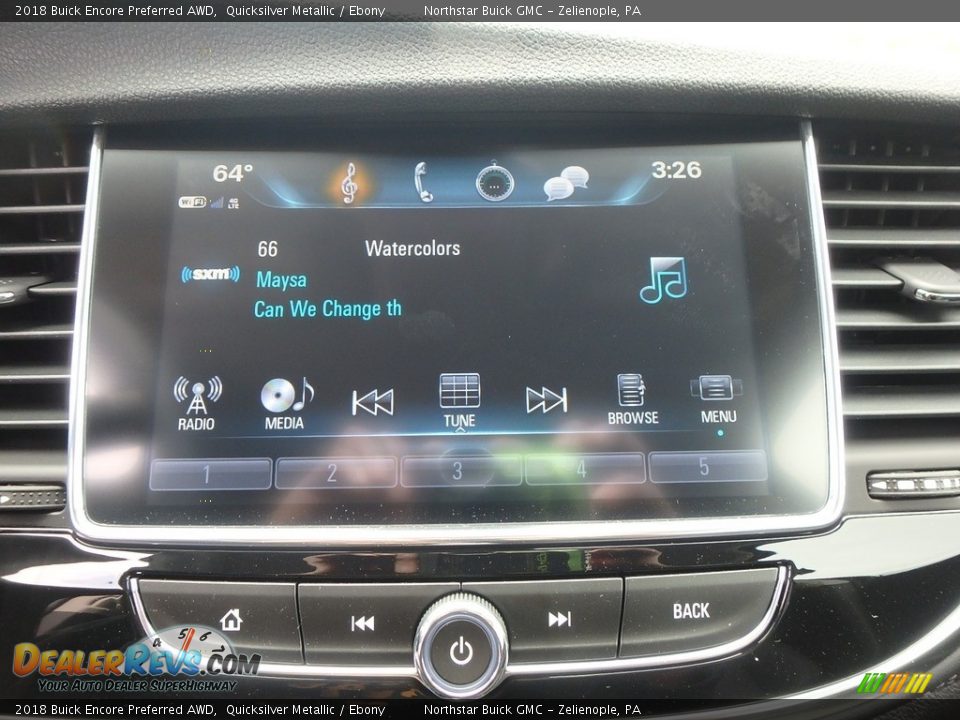 2018 Buick Encore Preferred AWD Quicksilver Metallic / Ebony Photo #18