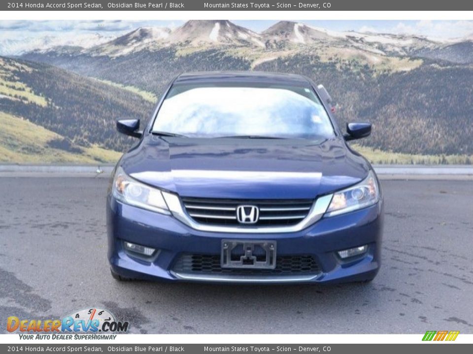 2014 Honda Accord Sport Sedan Obsidian Blue Pearl / Black Photo #2