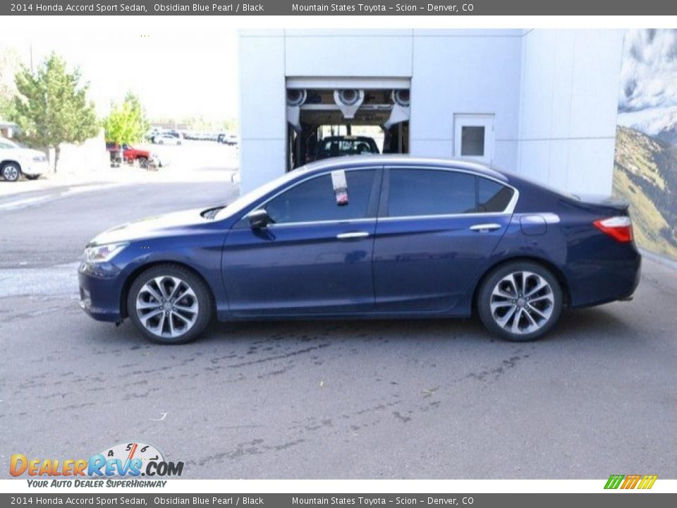 2014 Honda Accord Sport Sedan Obsidian Blue Pearl / Black Photo #4