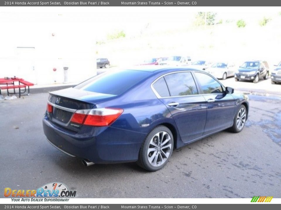 2014 Honda Accord Sport Sedan Obsidian Blue Pearl / Black Photo #7