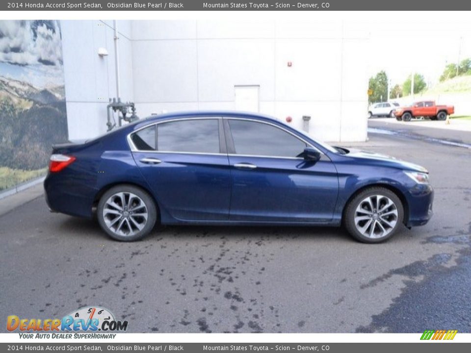 2014 Honda Accord Sport Sedan Obsidian Blue Pearl / Black Photo #8