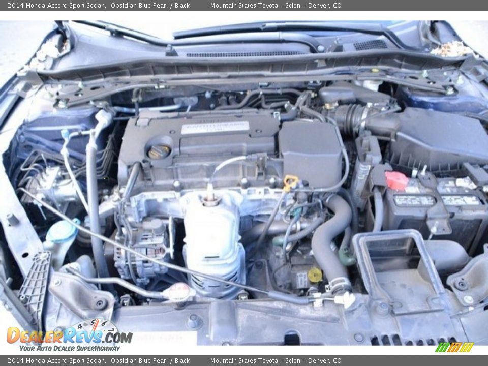 2014 Honda Accord Sport Sedan Obsidian Blue Pearl / Black Photo #9