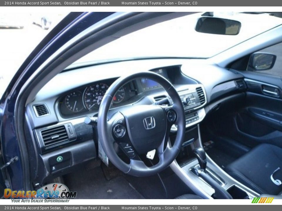 2014 Honda Accord Sport Sedan Obsidian Blue Pearl / Black Photo #10