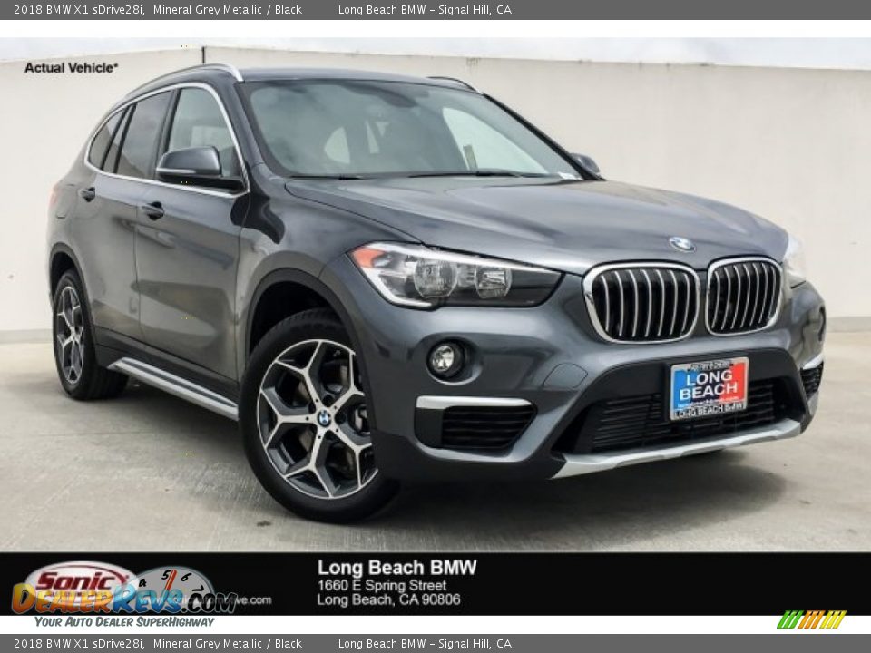 2018 BMW X1 sDrive28i Mineral Grey Metallic / Black Photo #1