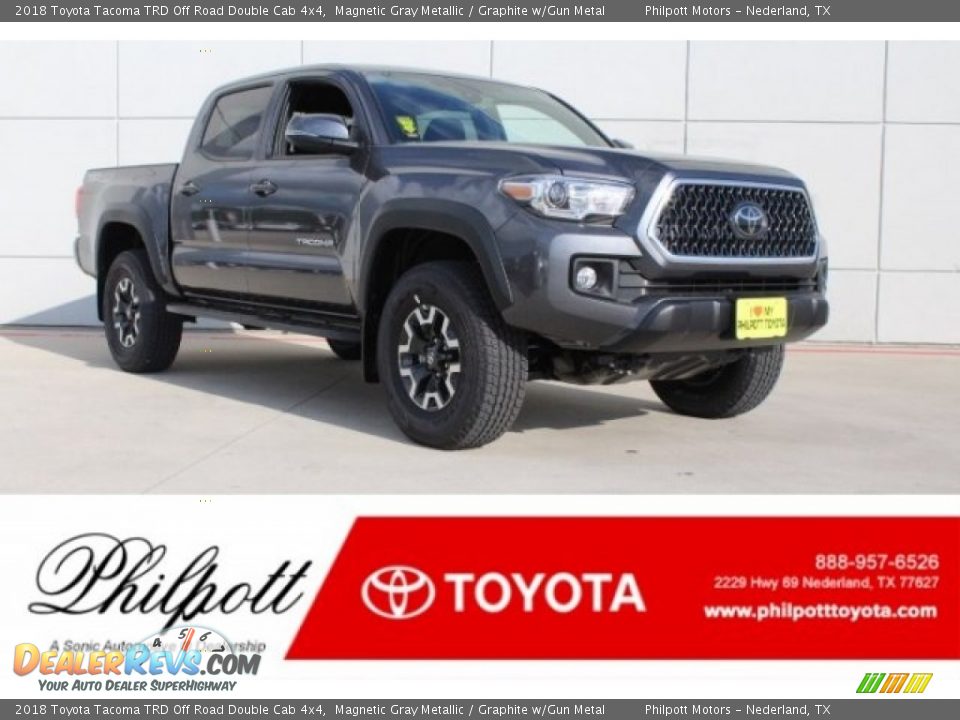 2018 Toyota Tacoma TRD Off Road Double Cab 4x4 Magnetic Gray Metallic / Graphite w/Gun Metal Photo #1