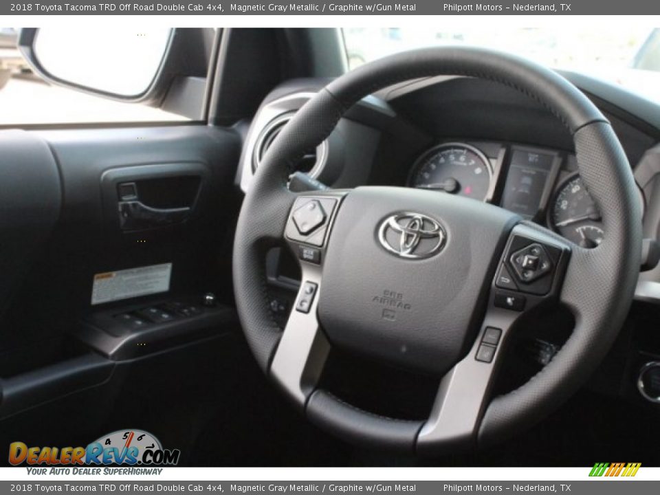 2018 Toyota Tacoma TRD Off Road Double Cab 4x4 Magnetic Gray Metallic / Graphite w/Gun Metal Photo #26