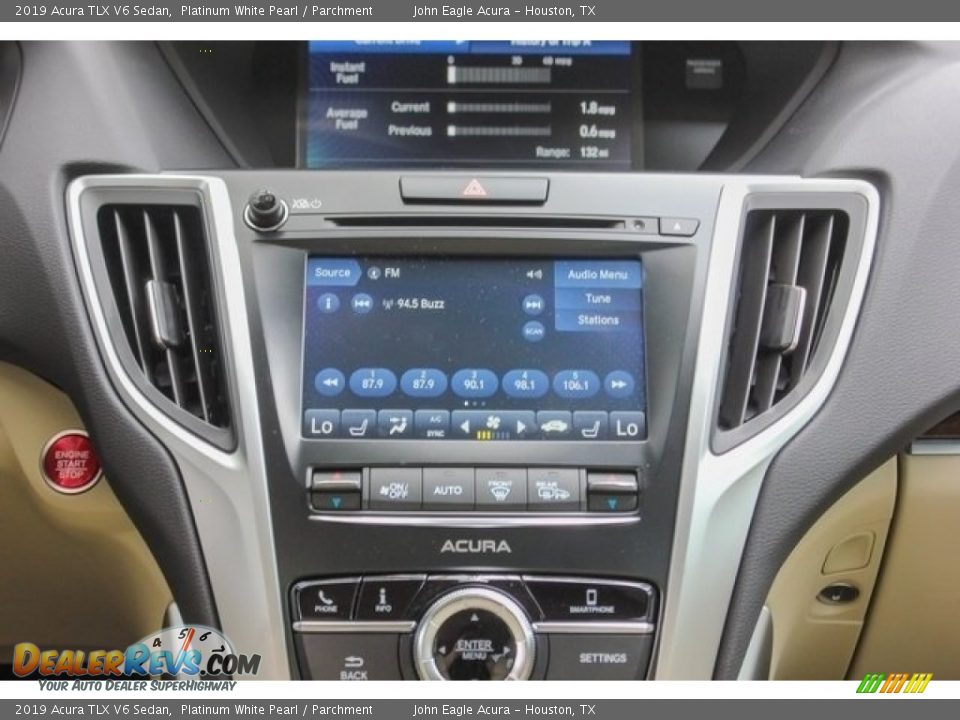 2019 Acura TLX V6 Sedan Platinum White Pearl / Parchment Photo #31