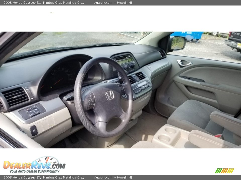 2008 Honda Odyssey EX Nimbus Gray Metallic / Gray Photo #10