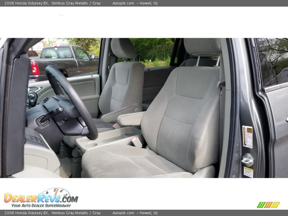 2008 Honda Odyssey EX Nimbus Gray Metallic / Gray Photo #14