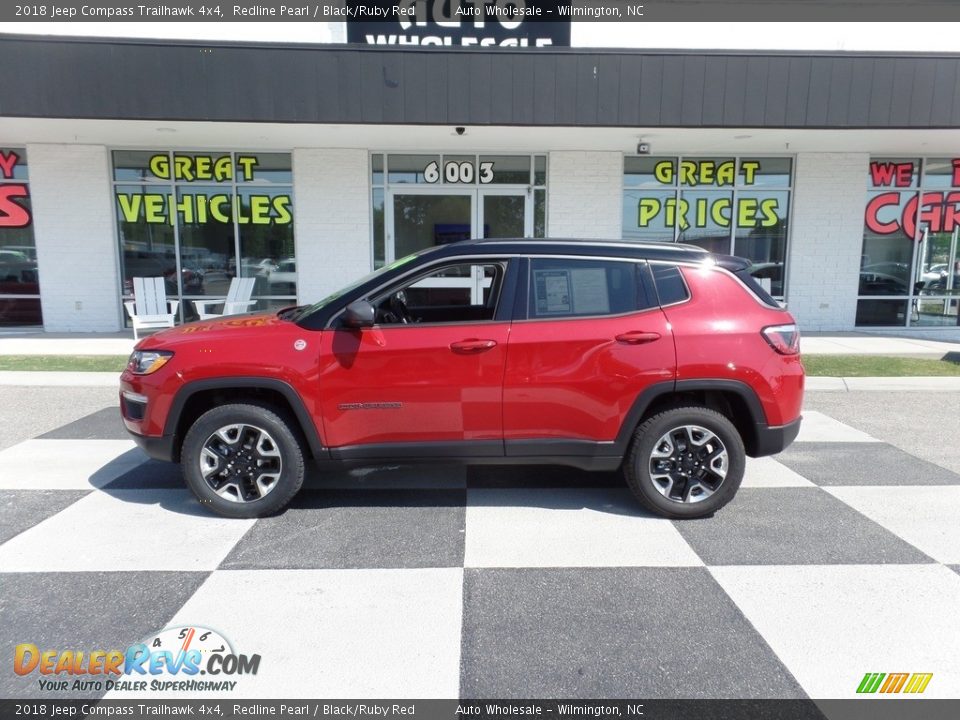 2018 Jeep Compass Trailhawk 4x4 Redline Pearl / Black/Ruby Red Photo #1