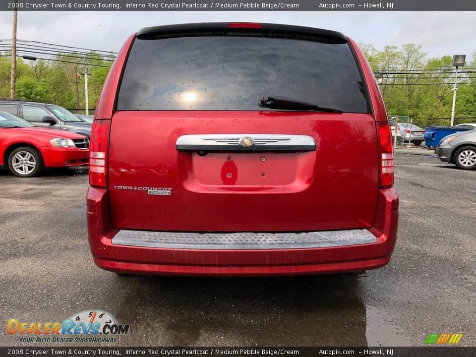2008 Chrysler Town & Country Touring Inferno Red Crystal Pearlcoat / Medium Pebble Beige/Cream Photo #6