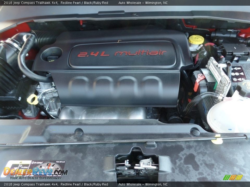 2018 Jeep Compass Trailhawk 4x4 Redline Pearl / Black/Ruby Red Photo #10