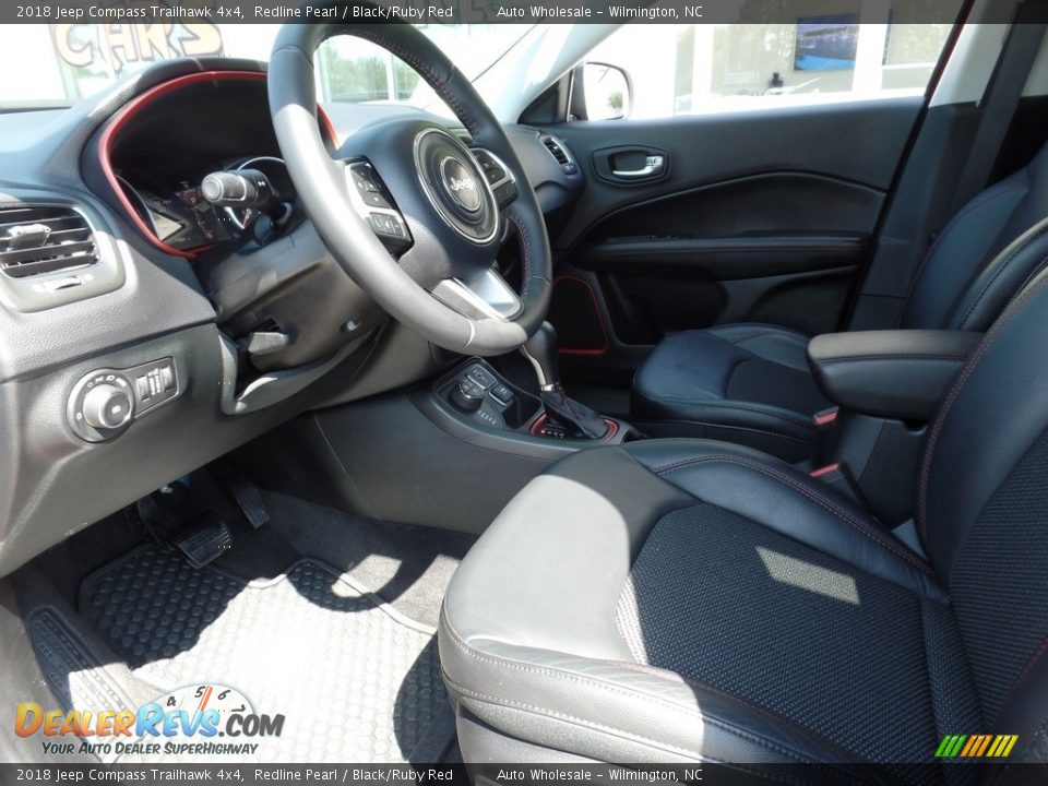 2018 Jeep Compass Trailhawk 4x4 Redline Pearl / Black/Ruby Red Photo #11