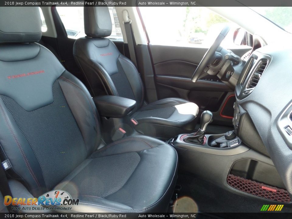 2018 Jeep Compass Trailhawk 4x4 Redline Pearl / Black/Ruby Red Photo #13