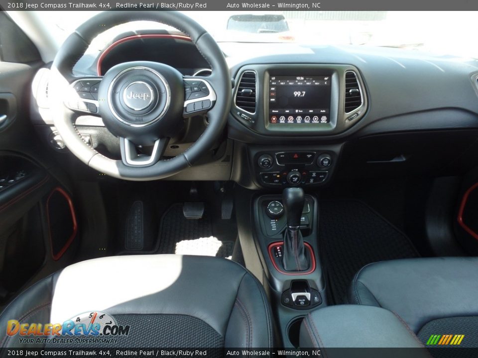 2018 Jeep Compass Trailhawk 4x4 Redline Pearl / Black/Ruby Red Photo #15