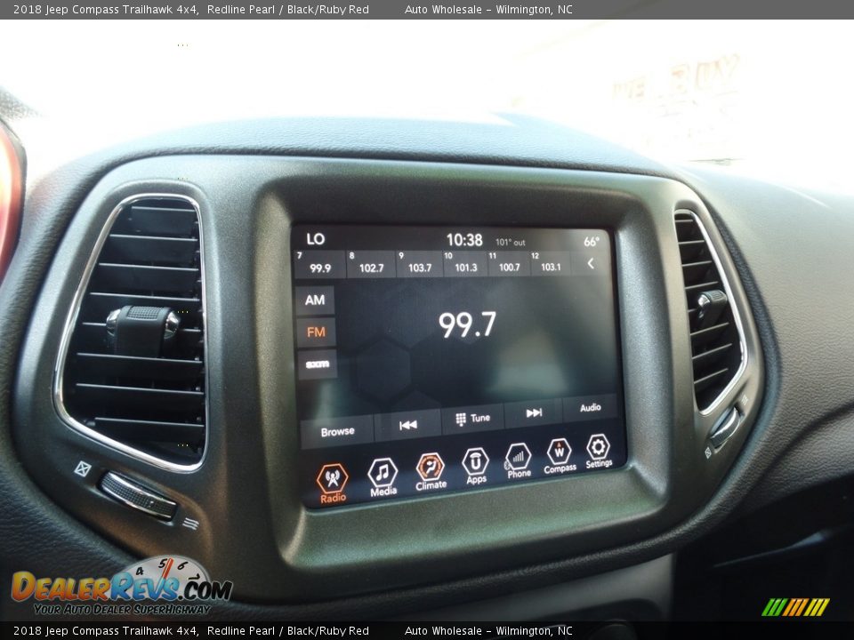 2018 Jeep Compass Trailhawk 4x4 Redline Pearl / Black/Ruby Red Photo #17