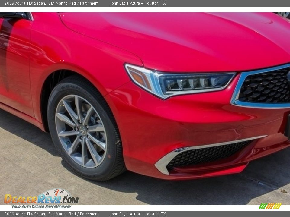 2019 Acura TLX Sedan San Marino Red / Parchment Photo #10