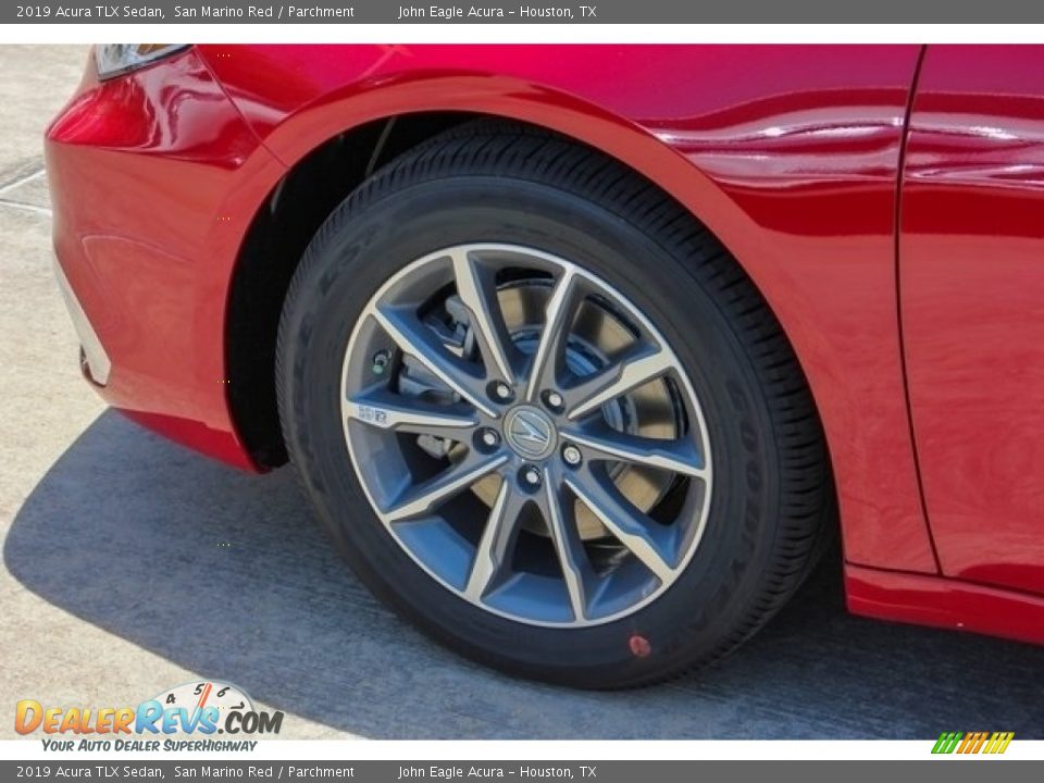 2019 Acura TLX Sedan San Marino Red / Parchment Photo #11