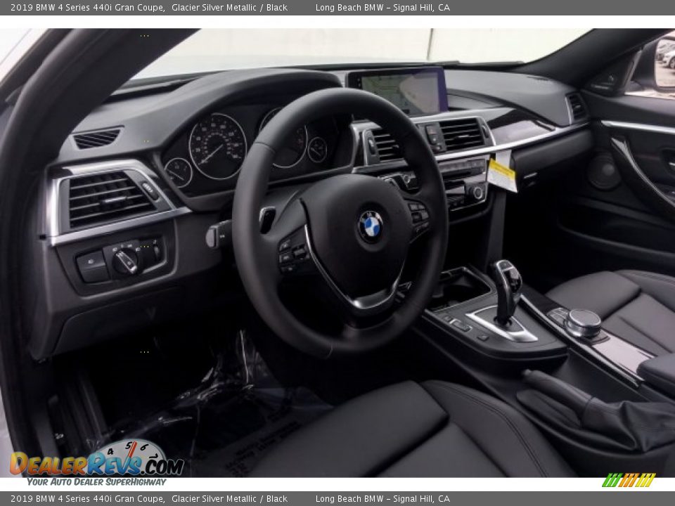 2019 BMW 4 Series 440i Gran Coupe Glacier Silver Metallic / Black Photo #5