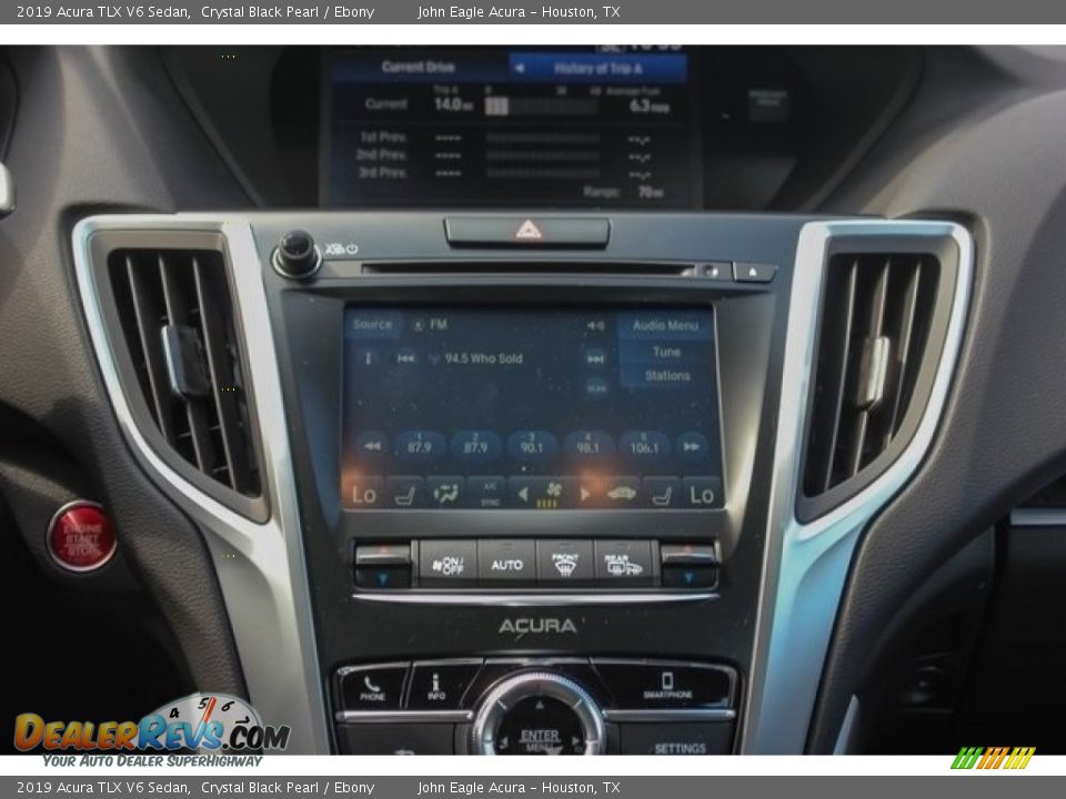 2019 Acura TLX V6 Sedan Crystal Black Pearl / Ebony Photo #31