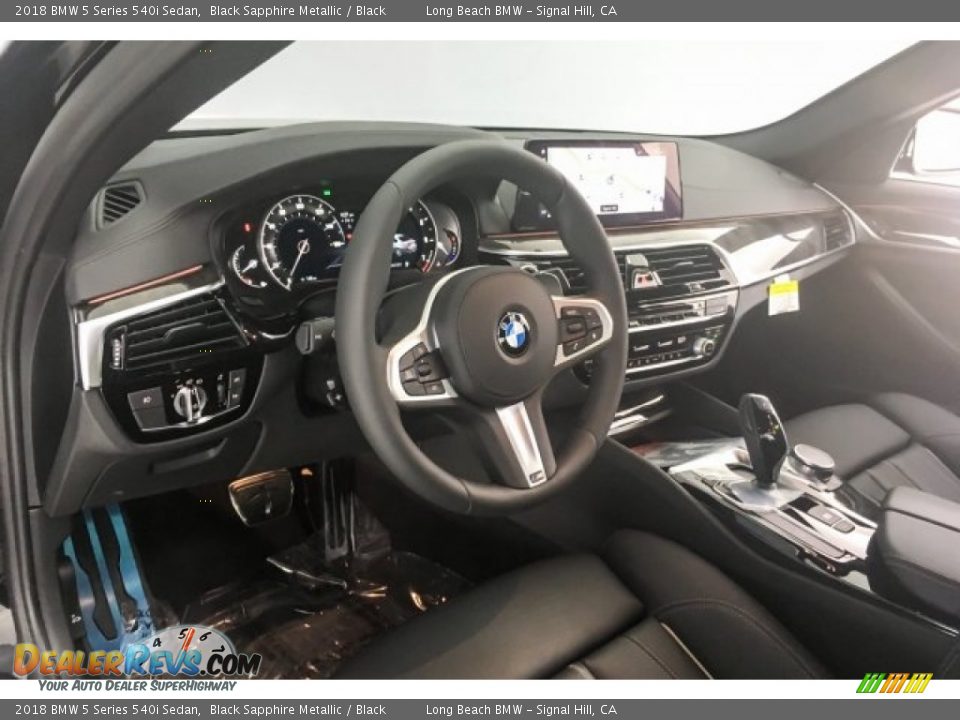 2018 BMW 5 Series 540i Sedan Black Sapphire Metallic / Black Photo #5
