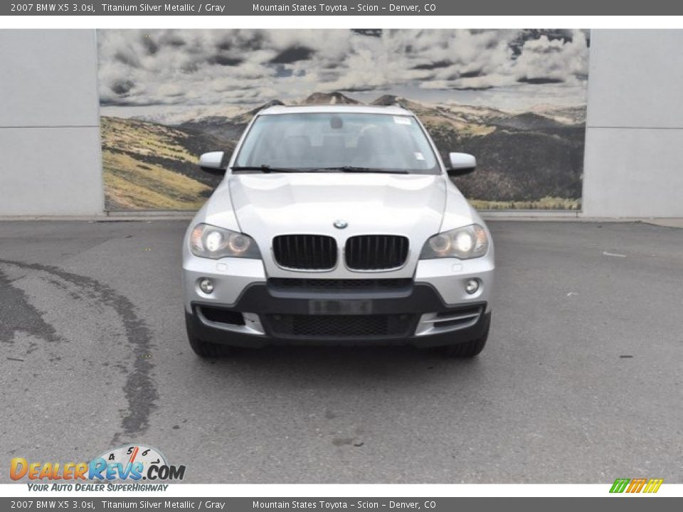 2007 BMW X5 3.0si Titanium Silver Metallic / Gray Photo #2