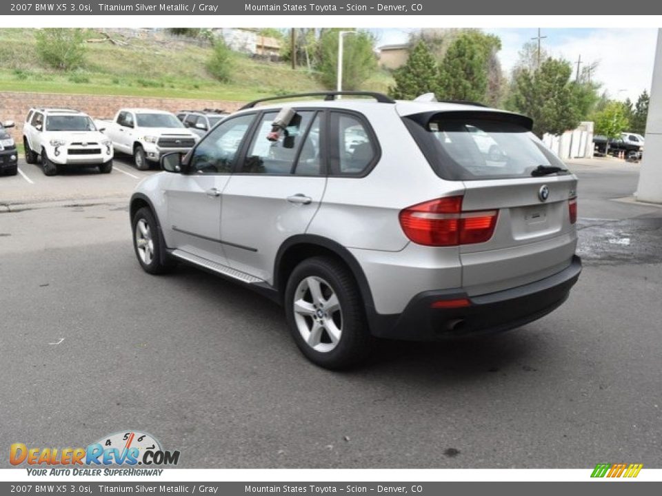 2007 BMW X5 3.0si Titanium Silver Metallic / Gray Photo #5