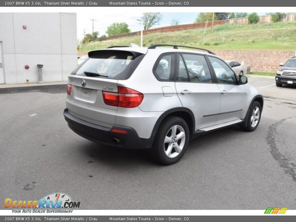 2007 BMW X5 3.0si Titanium Silver Metallic / Gray Photo #7