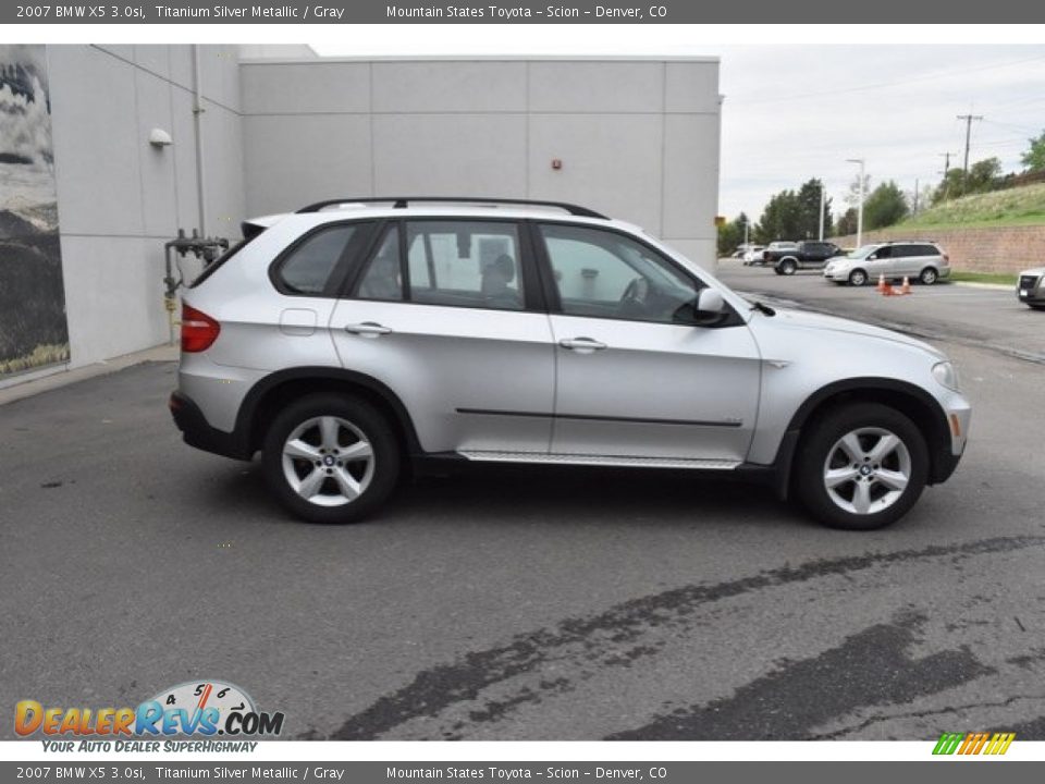 2007 BMW X5 3.0si Titanium Silver Metallic / Gray Photo #8
