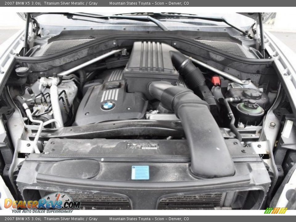2007 BMW X5 3.0si Titanium Silver Metallic / Gray Photo #9