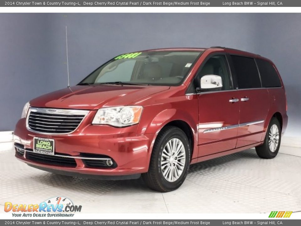 2014 Chrysler Town & Country Touring-L Deep Cherry Red Crystal Pearl / Dark Frost Beige/Medium Frost Beige Photo #13