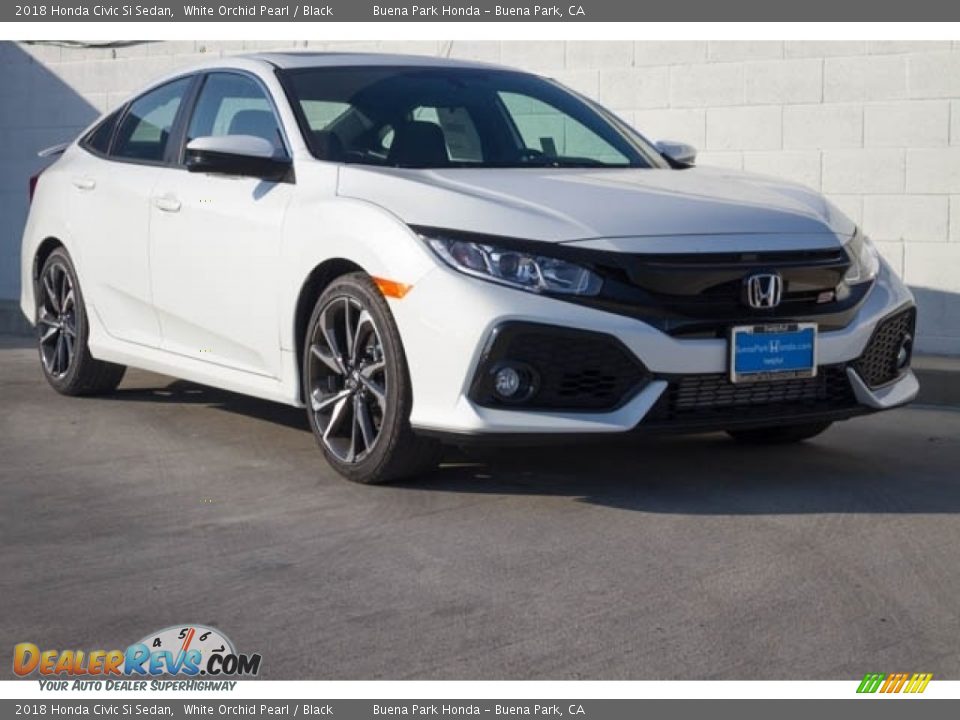 2018 Honda Civic Si Sedan White Orchid Pearl / Black Photo #1