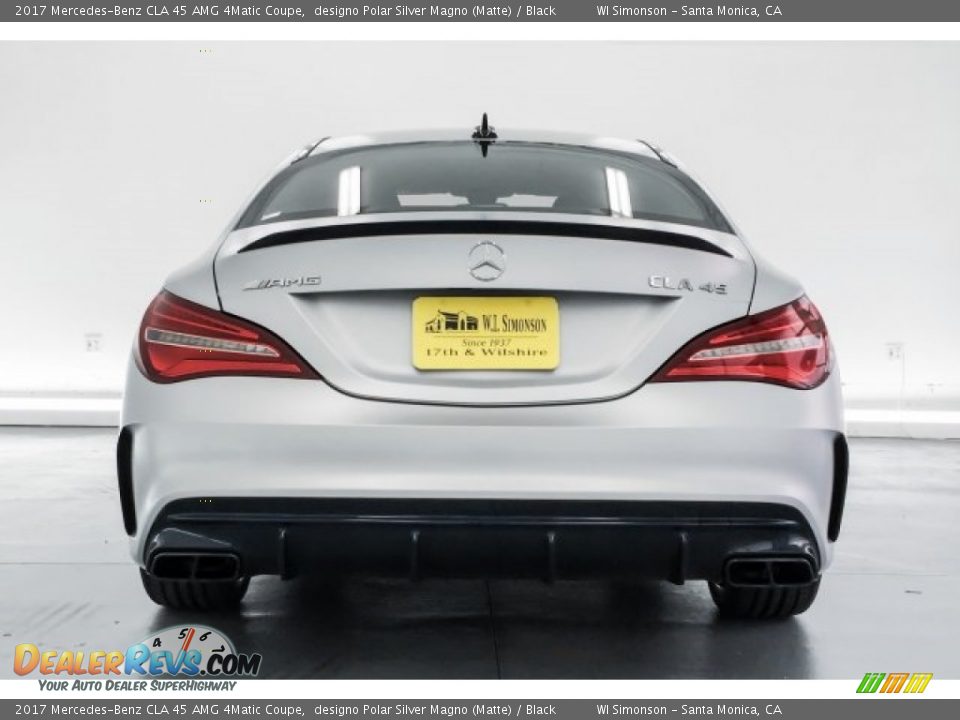 2017 Mercedes-Benz CLA 45 AMG 4Matic Coupe designo Polar Silver Magno (Matte) / Black Photo #3