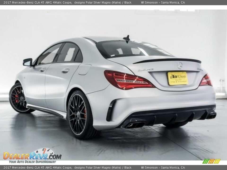2017 Mercedes-Benz CLA 45 AMG 4Matic Coupe designo Polar Silver Magno (Matte) / Black Photo #10
