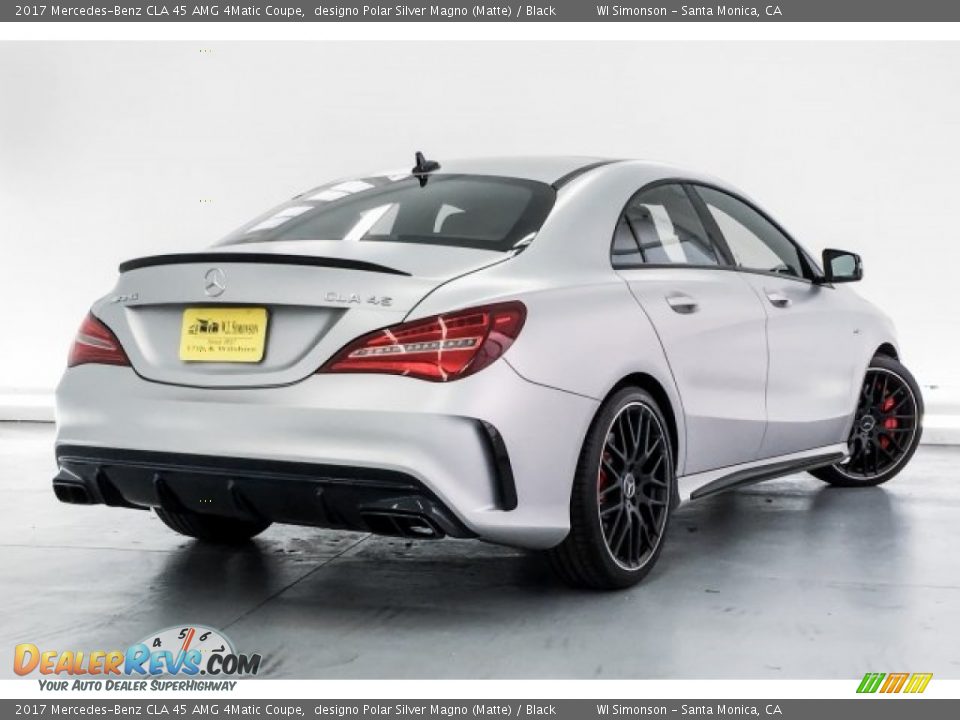 2017 Mercedes-Benz CLA 45 AMG 4Matic Coupe designo Polar Silver Magno (Matte) / Black Photo #16