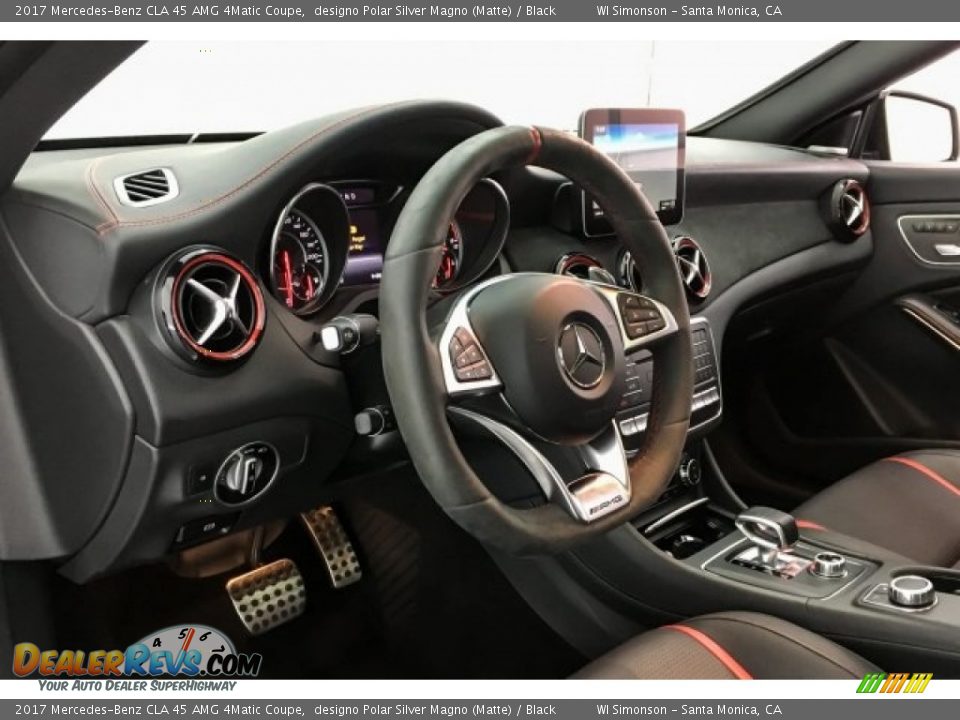 2017 Mercedes-Benz CLA 45 AMG 4Matic Coupe designo Polar Silver Magno (Matte) / Black Photo #20