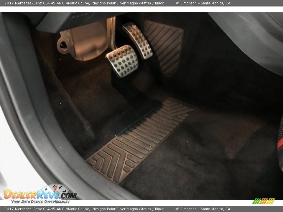 2017 Mercedes-Benz CLA 45 AMG 4Matic Coupe designo Polar Silver Magno (Matte) / Black Photo #22