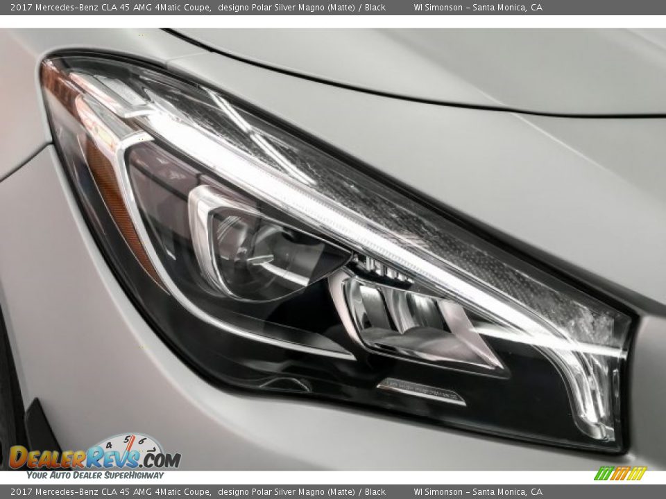 2017 Mercedes-Benz CLA 45 AMG 4Matic Coupe designo Polar Silver Magno (Matte) / Black Photo #32