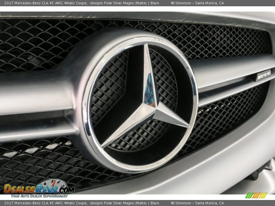 2017 Mercedes-Benz CLA 45 AMG 4Matic Coupe designo Polar Silver Magno (Matte) / Black Photo #33