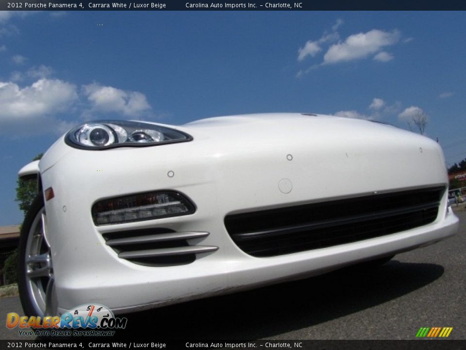 2012 Porsche Panamera 4 Carrara White / Luxor Beige Photo #1
